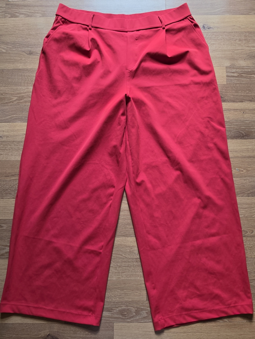 Women's Red Wide-Leg Pants